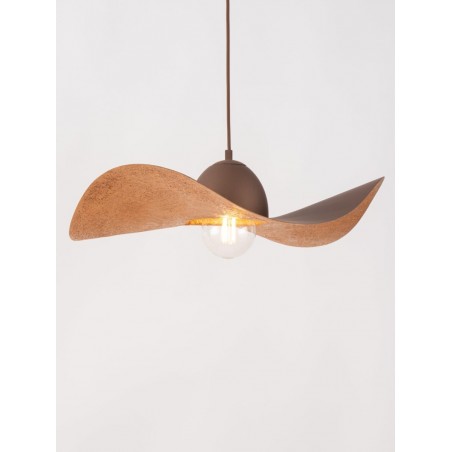 Lampa wisząca Kapello M 32352 brązowy, klosz brązowy, miedziany Sigma