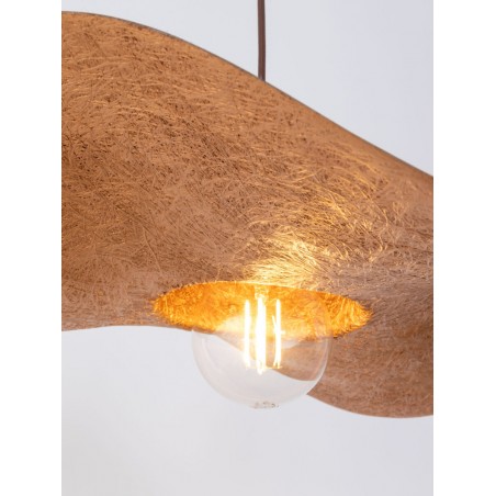 Lampa wisząca Kapello M 32352 brązowy, klosz brązowy, miedziany Sigma