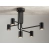 Plafon Luis 5 33422 czarny Sigma