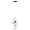 Lampa wisząca Perla 5 33488 czarny, klosz biały Sigma