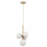Lampa wisząca Perla 4 33606 złoty beż, klosz biały Sigma