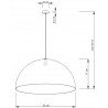 Lampa wisząca Sfera 35 32296 złoty, klosz złoty, czarny Sigma