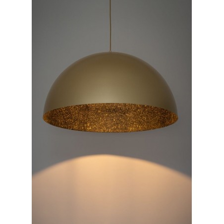Lampa wisząca Sfera 90 32299 złoty, klosz złoty, czarny Sigma
