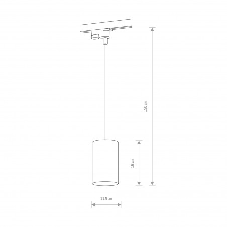 PROFILE BIT Czarny 1x75W
