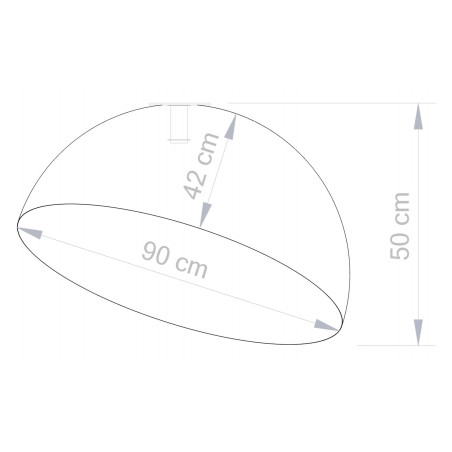 Plafon Sfera 90 32459 biały, miedź Sigma