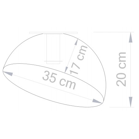 Plafon Sfera 35 32462 biały, miedź Sigma