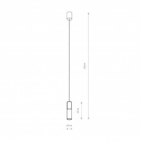CYLINDER M Transparentny 10W only LED