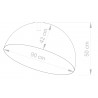 Plafon Sfera 90 32475 złoty Sigma