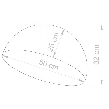 Plafon Sfera 50 32477 złoty Sigma