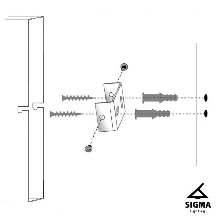 Kinkiet Silia 33700 czarny, klosz biały Sigma