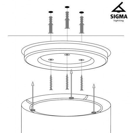 Plafon Soft M 40649 biały Sigma