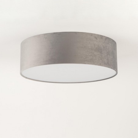 Plafon Soft L 40654 biały, klosz szary Sigma