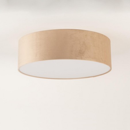 Plafon Soft L 40655 biały, klosz beżowy Sigma