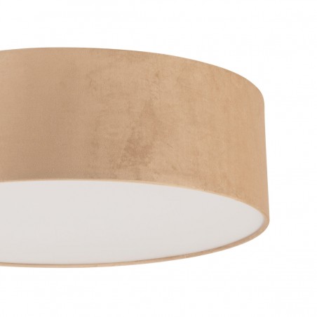 Plafon Soft L 40655 biały, klosz beżowy Sigma