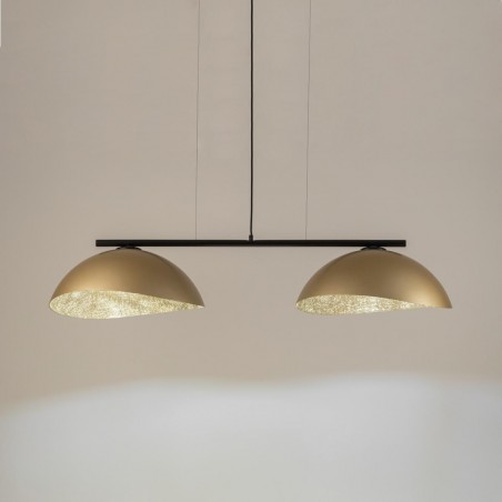 Lampa wisząca Solar 2 40580 czarny, klosz złoty Sigma