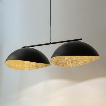 Lampa wisząca Solar 2 40578 czarny, klosz czarny, złoty Sigma