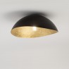 Plafon Solaris M 40598 czarny, klosz czarny, złoty Sigma