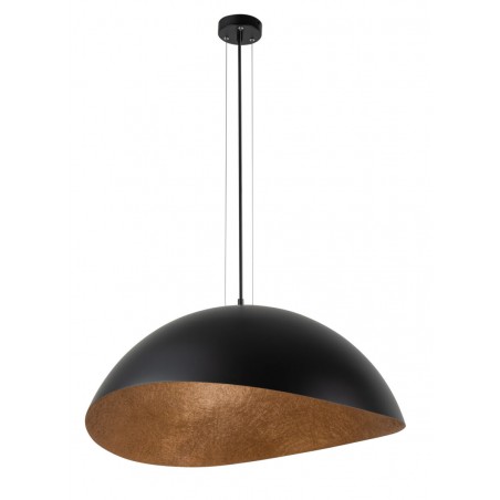 Lampa wisząca Solaris XL 40610 czarny, klosz czarny, miedziany Sigma