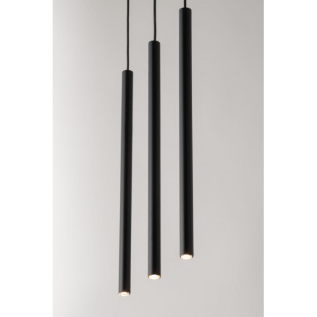 Lampa wisząca Sopel 3 33401 czarny, klosz czarny Sigma