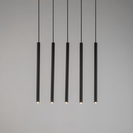 Lampa wisząca Sopel 5 33615 czarny Sigma