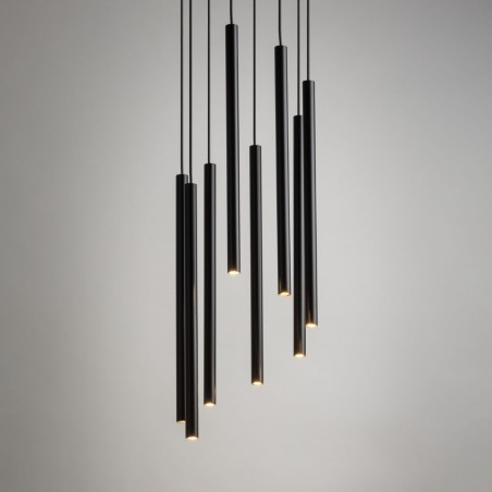 Lampa wisząca Sopel 8 33628 czarny Sigma