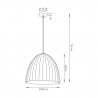 Lampa wisząca Telma 50 32022 biały, złoty Sigma