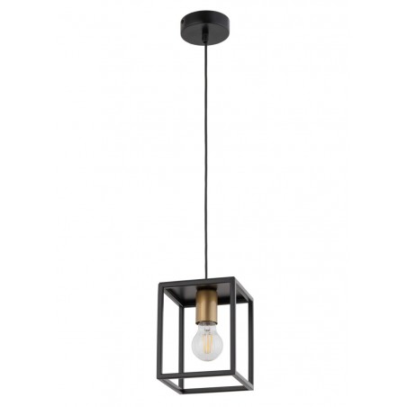 Lampa wisząca Vigo 1 32353 czarny, złoty Sigma