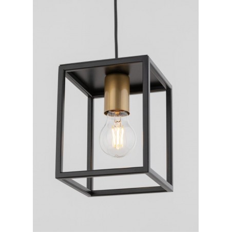 Lampa wisząca Vigo 1 32353 czarny, złoty Sigma