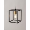 Lampa wisząca Vigo 1 32353 czarny, złoty Sigma