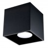 Plafon QUAD 1 czarny SL.0022 Sollux