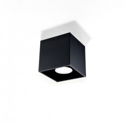 Plafon QUAD 1 czarny SL.0022 Sollux