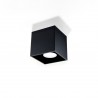 Plafon QUAD 1 czarny SL.0022 Sollux