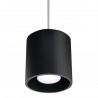 Lampa wisząca ORBIS 1 czarny SL.0051 Sollux