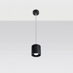 Lampa wisząca ORBIS 1 czarny SL.0051 Sollux
