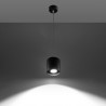Lampa wisząca ORBIS 1 czarny SL.0051 Sollux