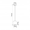 Lampa wisząca ORBIS 1 biały SL.0053 Sollux
