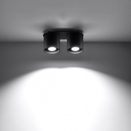 Plafon ORBIS 2 czarny SL.0054 Sollux
