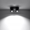 Plafon ORBIS 2 czarny SL.0054 Sollux