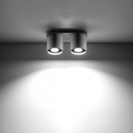 Plafon ORBIS 2 szary SL.0055 Sollux