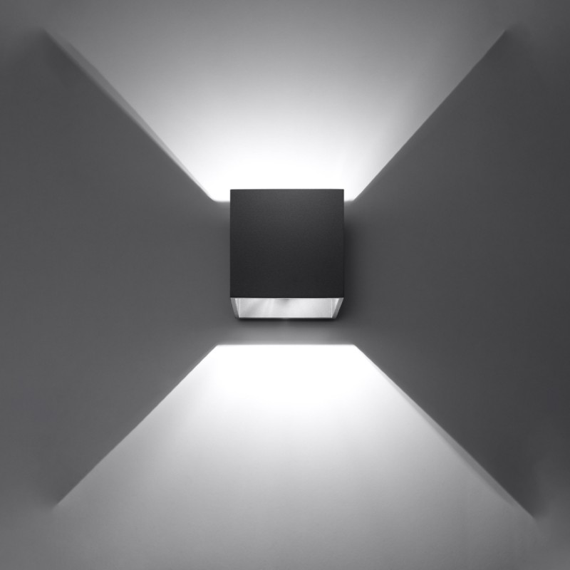 Kinkiet QUAD 1 czarny SL.0057 Sollux