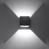 Kinkiet QUAD 1 czarny SL.0057 Sollux