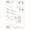 Kinkiet QUAD 1 czarny SL.0057 Sollux