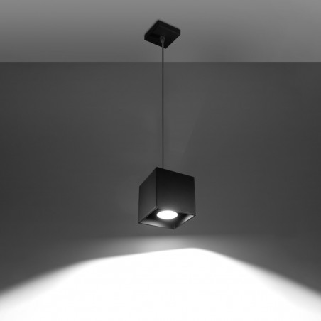 Lampa wisząca QUAD 1 czarny SL.0060 Sollux