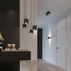 Lampa wisząca QUAD 1 czarny SL.0060 Sollux