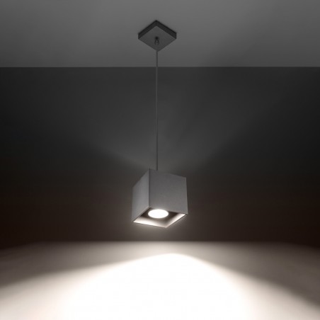 Lampa wisząca QUAD 1 szary SL.0061 Sollux