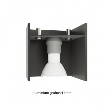 Lampa wisząca QUAD 1 szary SL.0061 Sollux