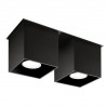 Plafon QUAD 2 czarny SL.0063 Sollux
