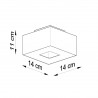 Plafon MONO 1 czarny SL.0070 Sollux
