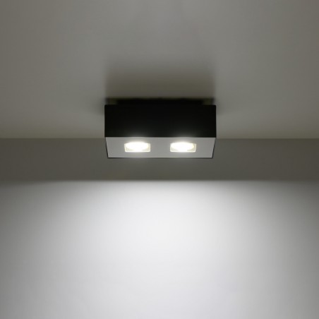 Plafon MONO 2 czarny SL.0071 Sollux