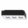 Plafon MONO 3 czarny SL.0072 Sollux